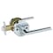 Sapphire Related Collection Modern Polished Chrome Grade 3 Privacy Bed/Bath Door Handle with Lock LS-REL40-US26 - alternate 1